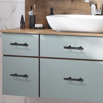 1 Pack Matte Black Drawer Pulls Black Cabinet Handles for