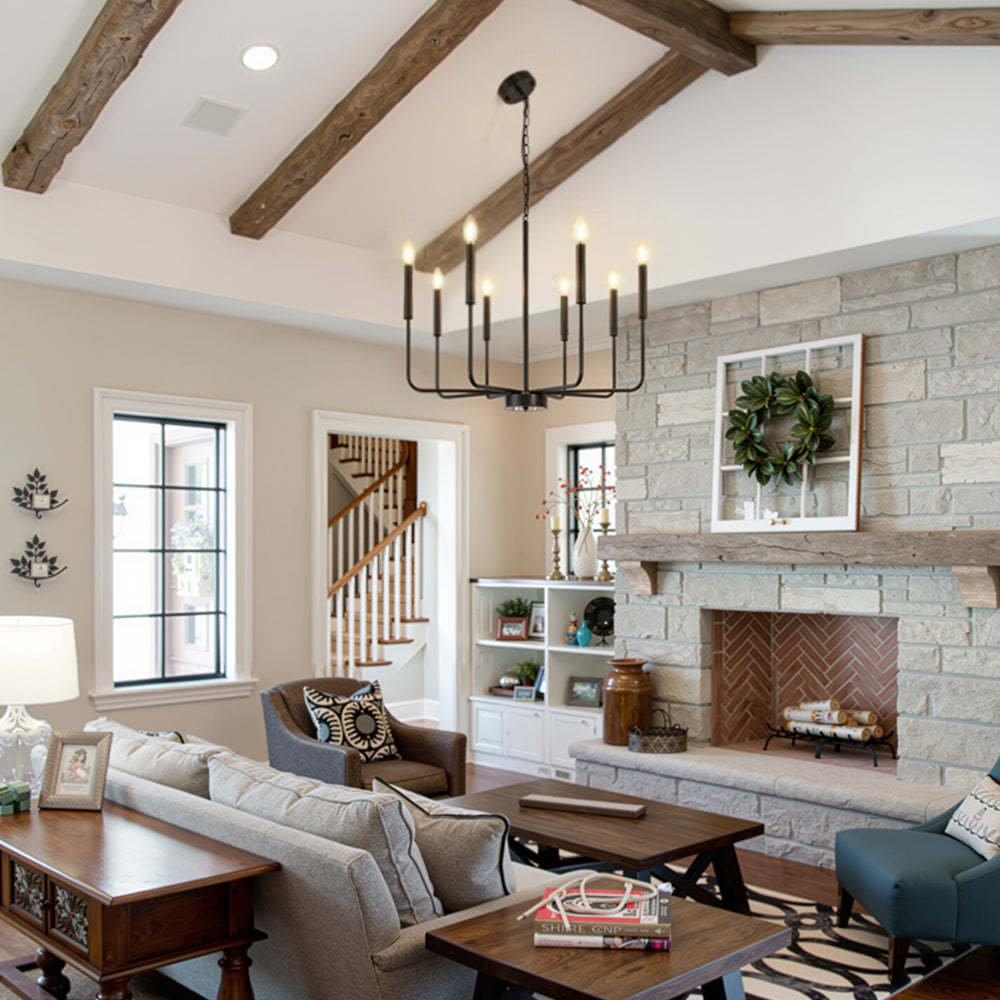 Modern Industrial Iron Pendant Light For Living Room