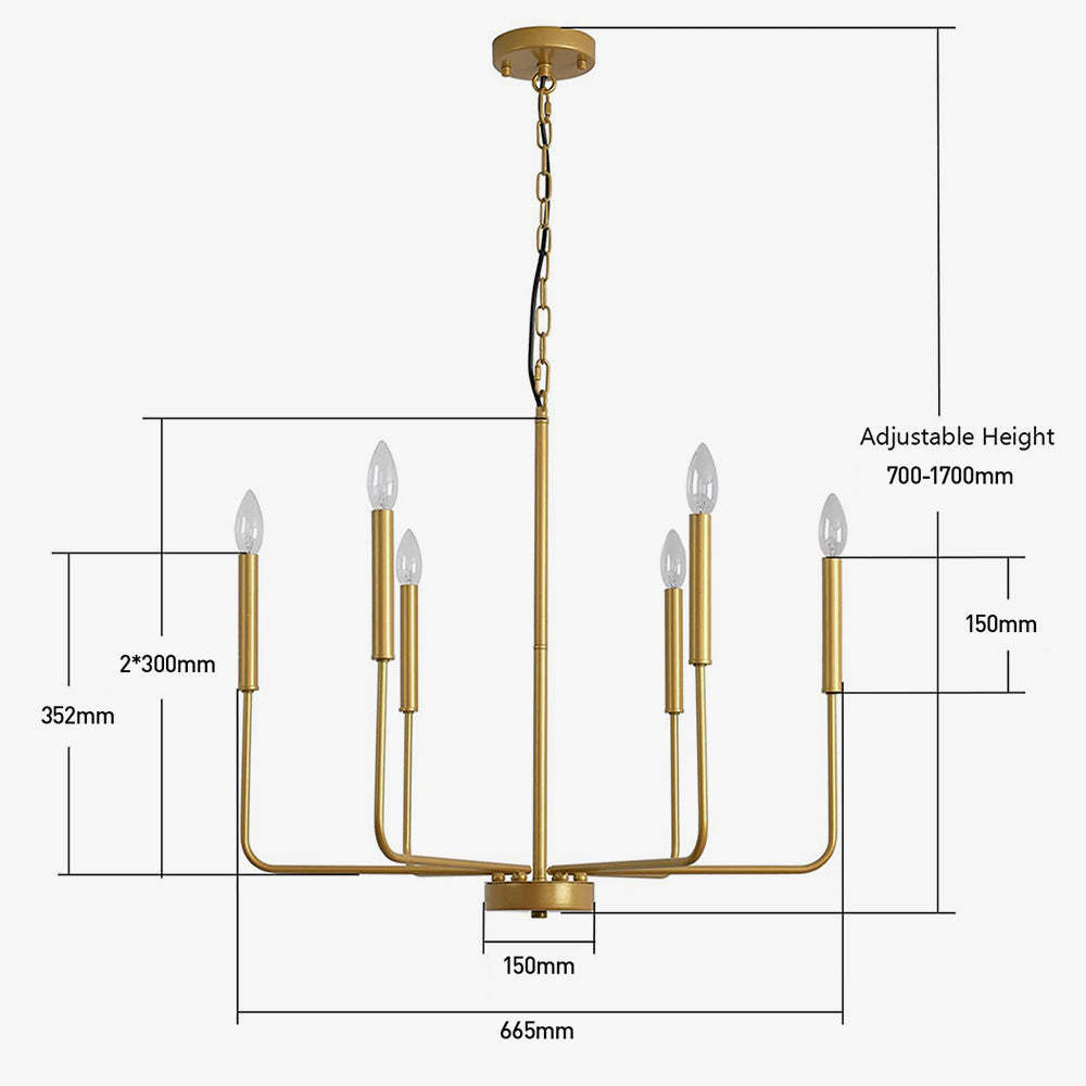 Modern Industrial Iron Pendant Light For Living Room