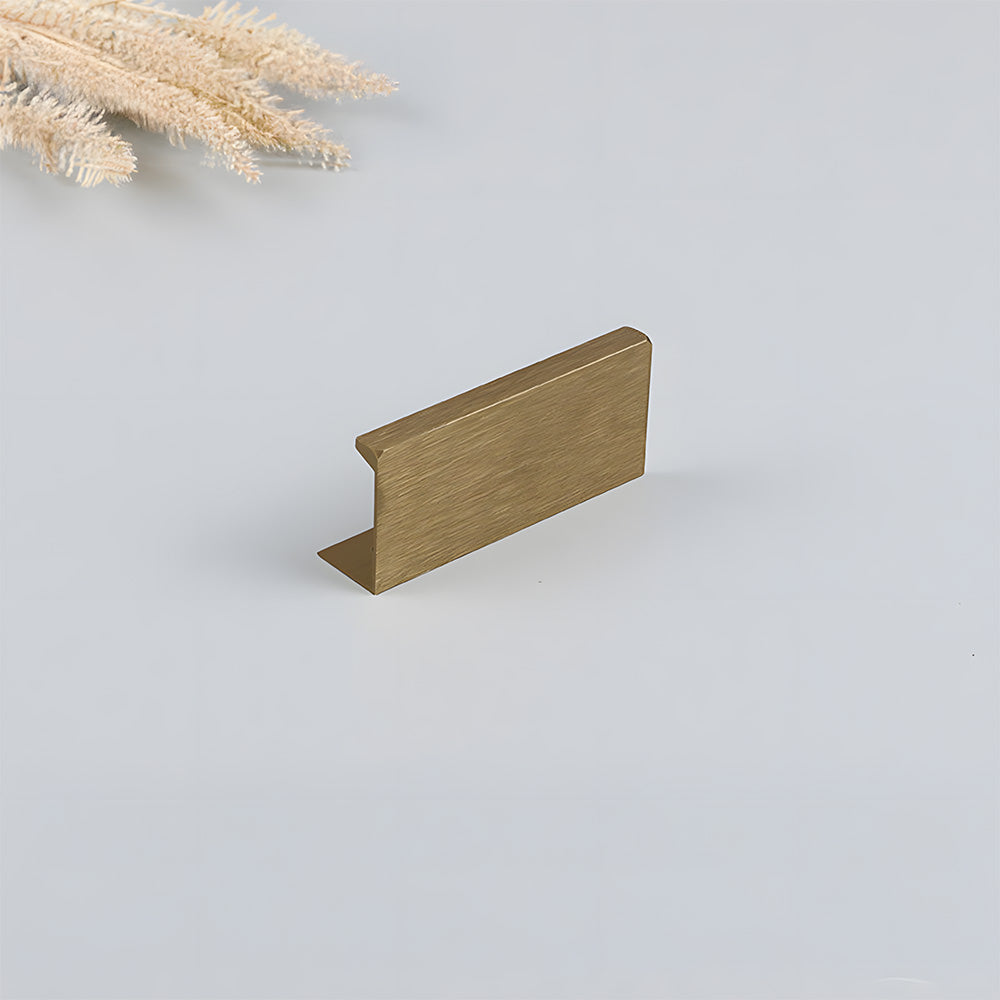 Modern Antique Bronze Cabinet Edge Pulls - Invisible Finger Handles