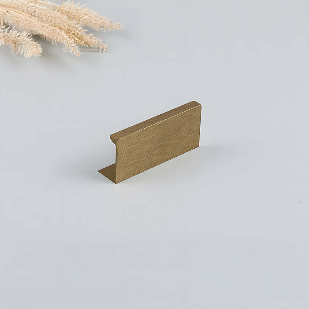Modern Antique Bronze Cabinet Edge Pulls - Invisible Finger Handles