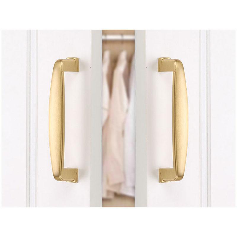 1 Pack Gold Cabinet Pulls Brushed Brass Dresser Pulls for Cupboard (LS8791GD) -Homdiy