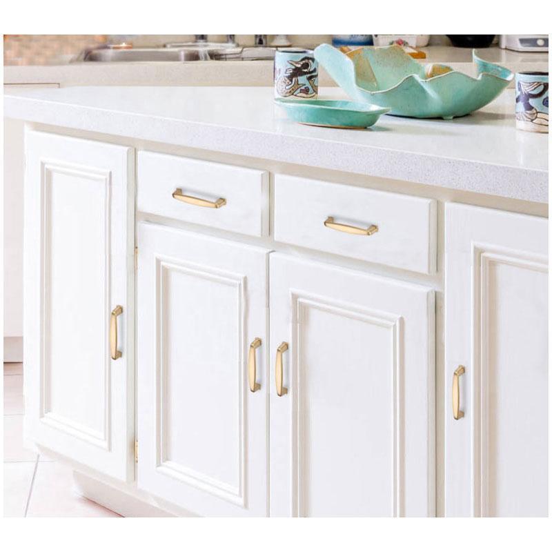 1 Pack Gold Cabinet Pulls Brushed Brass Dresser Pulls for Cupboard (LS8791GD) -Homdiy