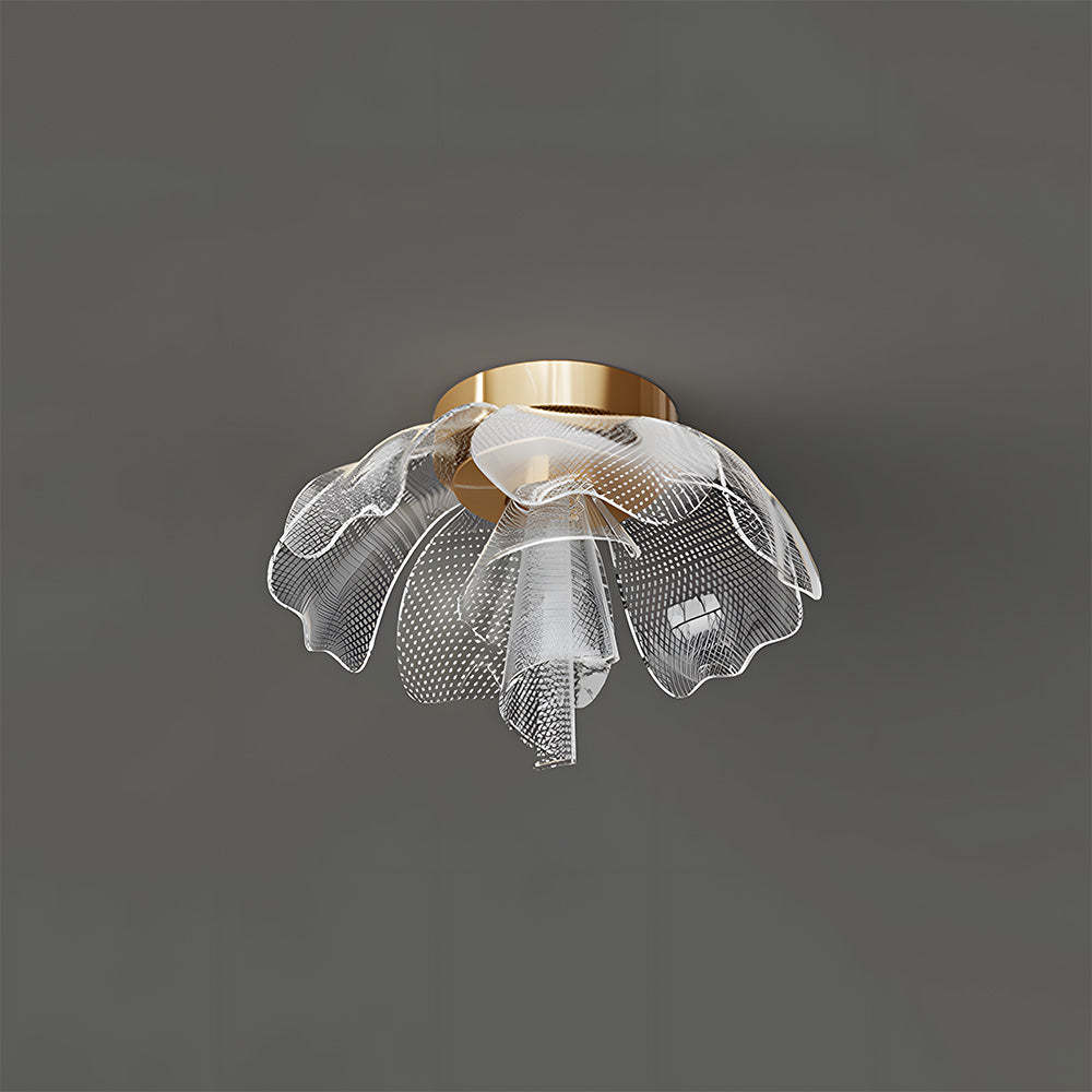 Sleek LED Flower Design Ceiling Light for Bedroom