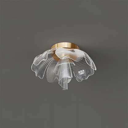 Sleek LED Flower Design Ceiling Light for Bedroom