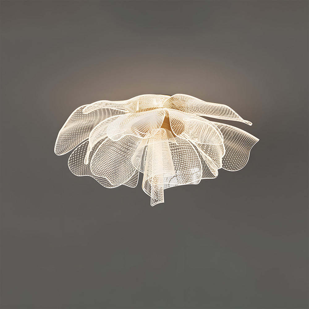 Sleek LED Flower Design Ceiling Light for Bedroom