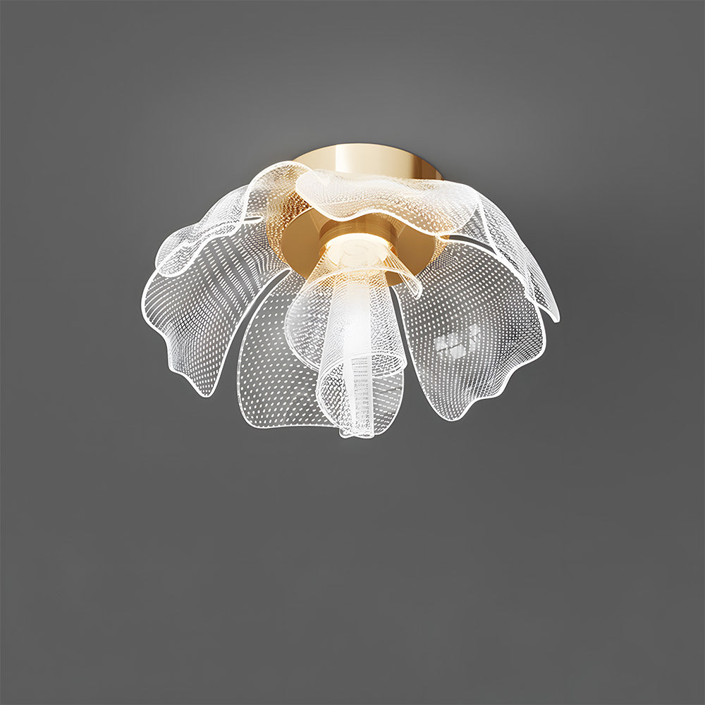 Sleek LED Flower Design Ceiling Light for Bedroom