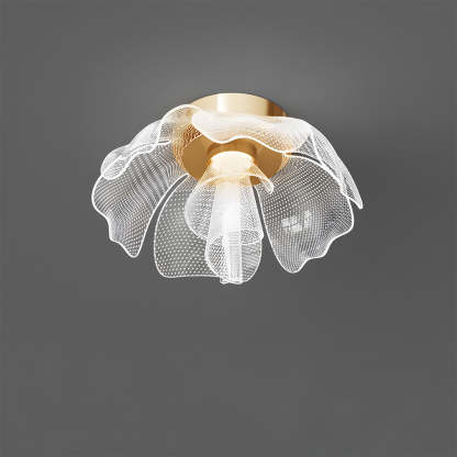 Sleek LED Flower Design Ceiling Light for Bedroom