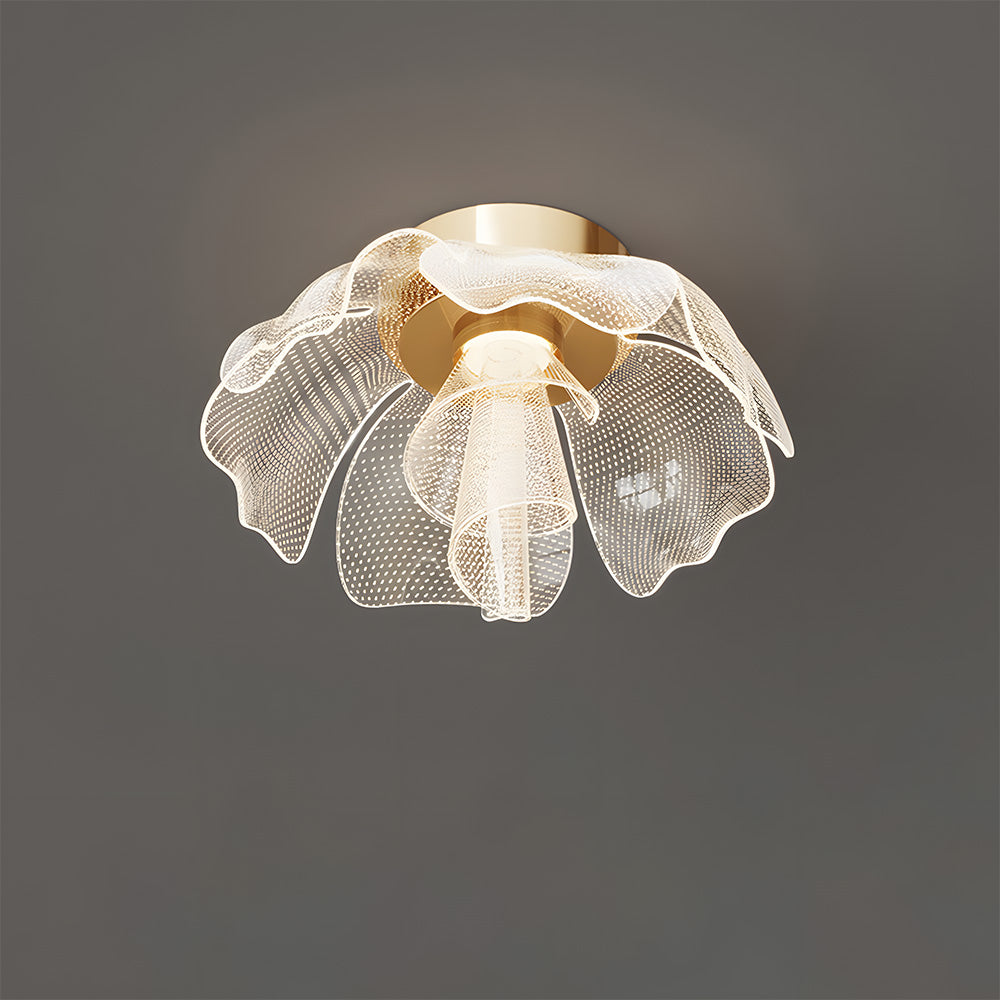 Sleek LED Flower Design Ceiling Light for Bedroom