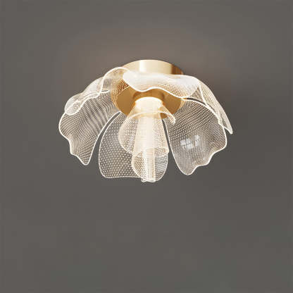 Sleek LED Flower Design Ceiling Light for Bedroom