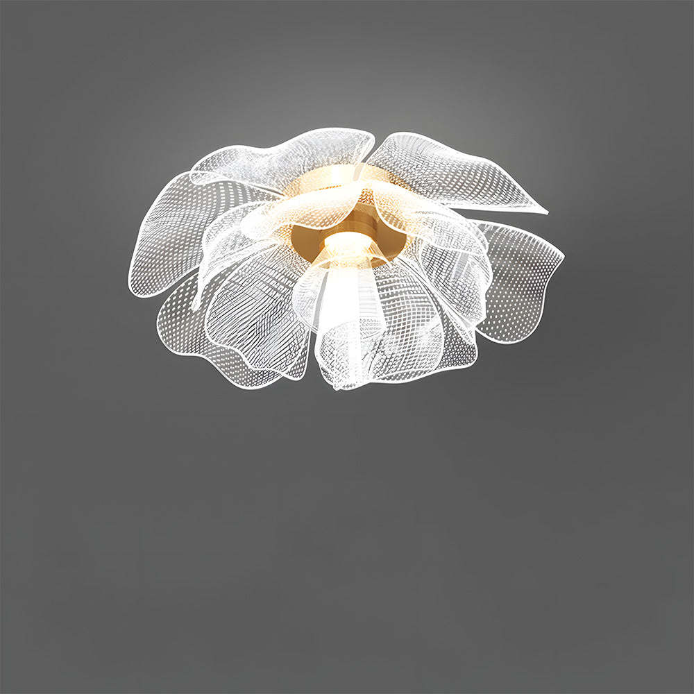 Sleek LED Flower Design Ceiling Light for Bedroom