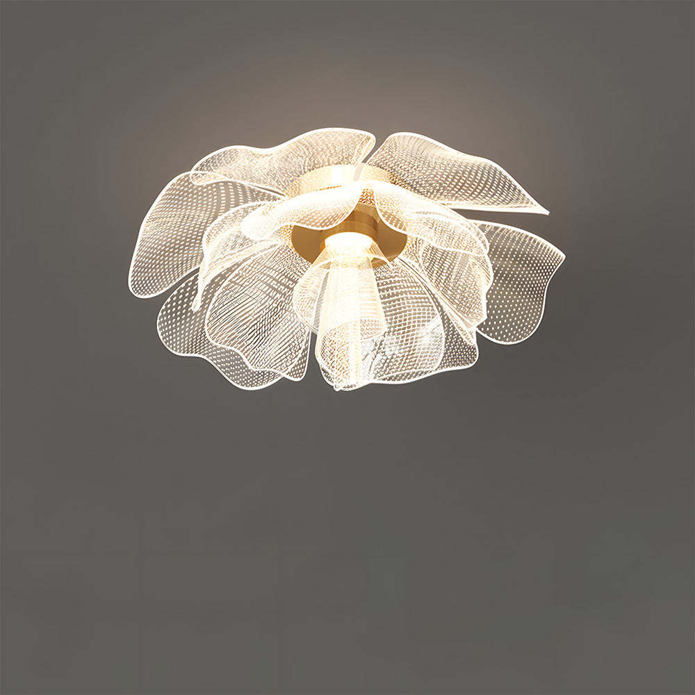 Sleek LED Flower Design Ceiling Light for Bedroom