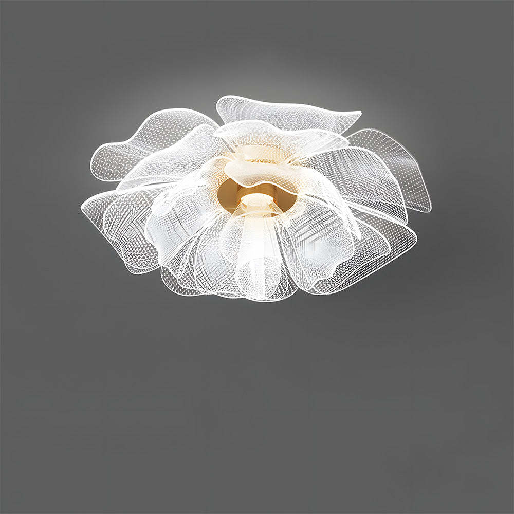 Sleek LED Flower Design Ceiling Light for Bedroom