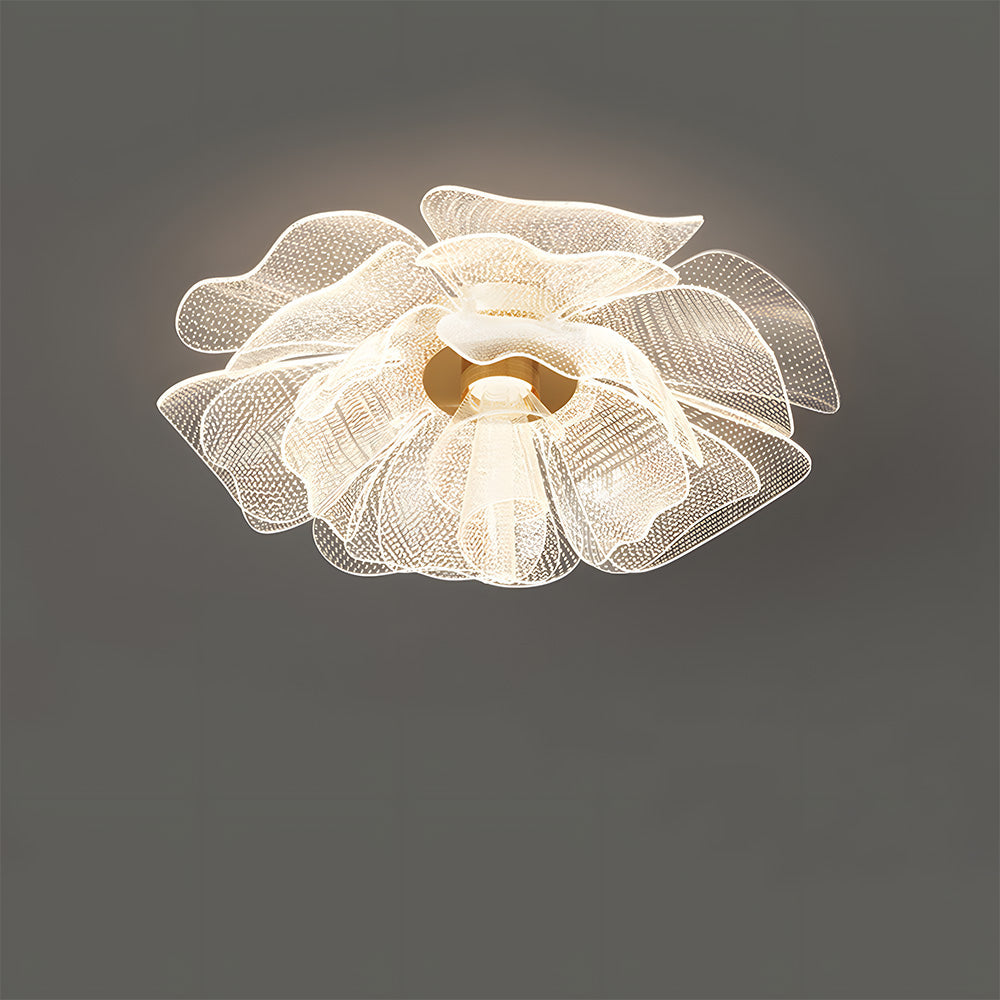 Sleek LED Flower Design Ceiling Light for Bedroom