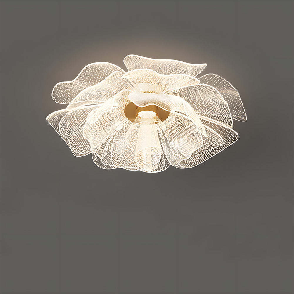 Sleek LED Flower Design Ceiling Light for Bedroom
