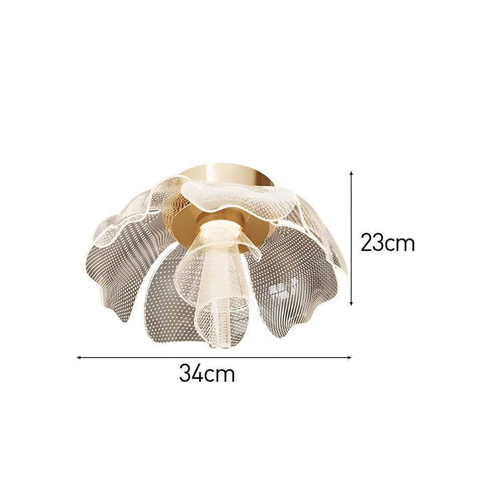 Sleek LED Flower Design Ceiling Light for Bedroom