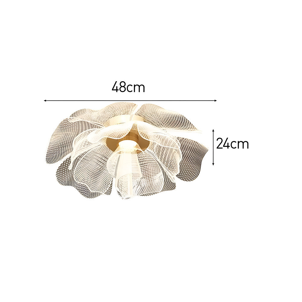 Sleek LED Flower Design Ceiling Light for Bedroom
