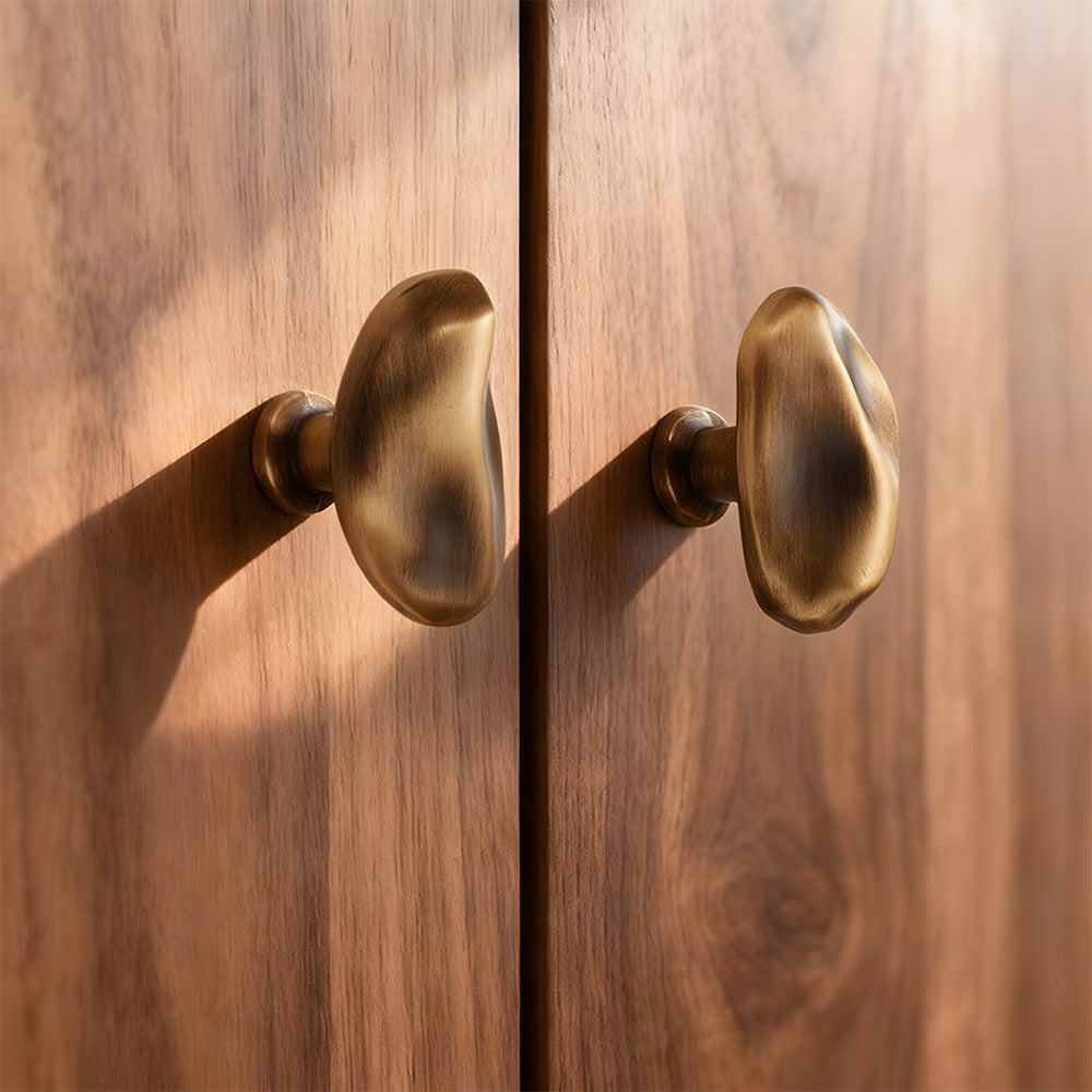 Modern Luxe Bright Silver Bronze Cabinet Closet Knob