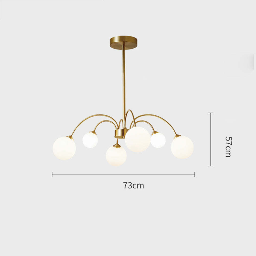 Nordic Designer Bubble Brass Chandelier -Homdiy