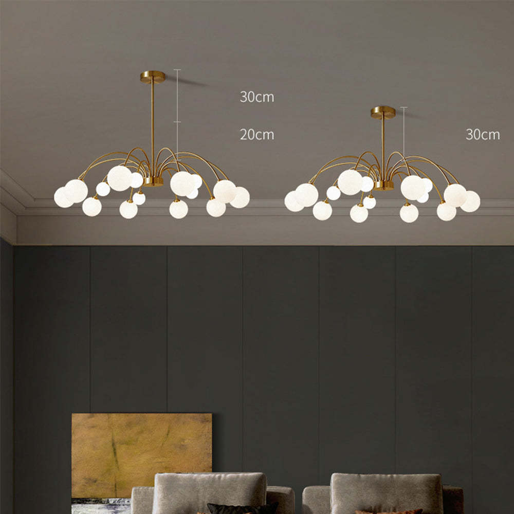 Nordic Designer Bubble Brass Chandelier -Homdiy