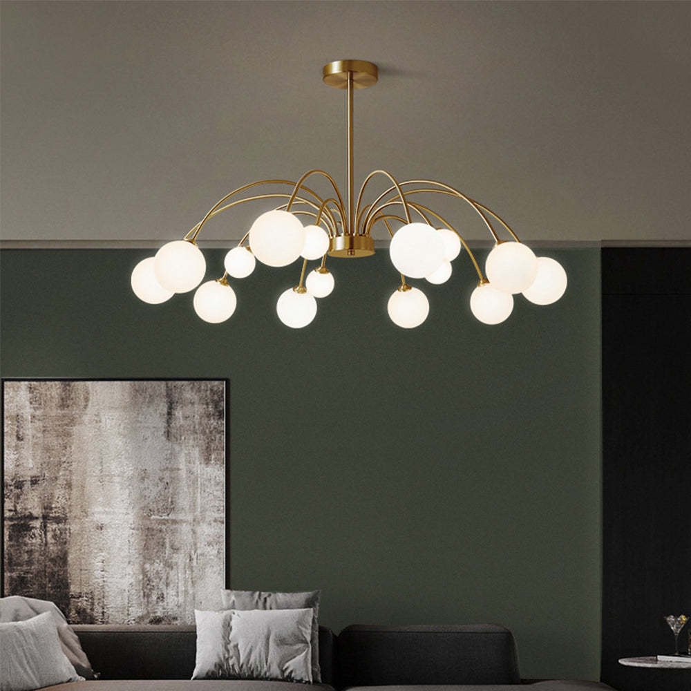 Nordic Designer Bubble Brass Chandelier -Homdiy