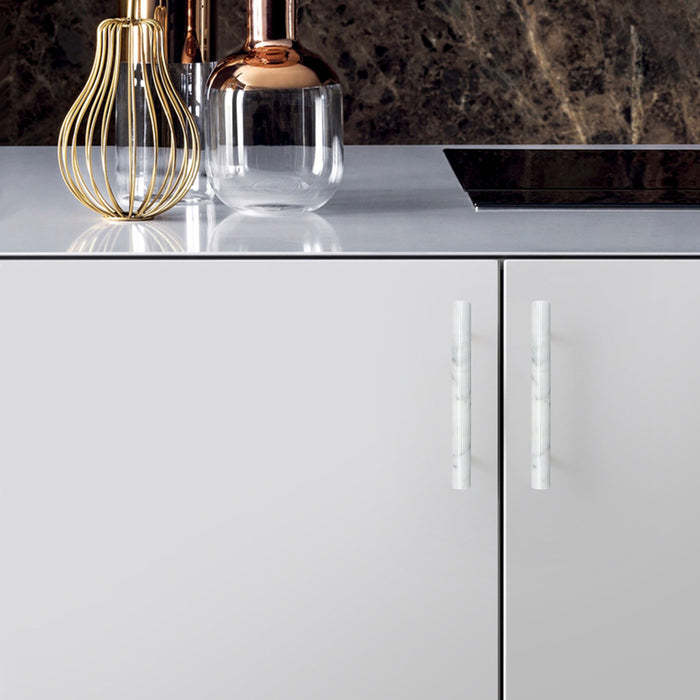 Modern Marble Brass Door Handle Wardrobe And Cabinet Pull -Homdiy