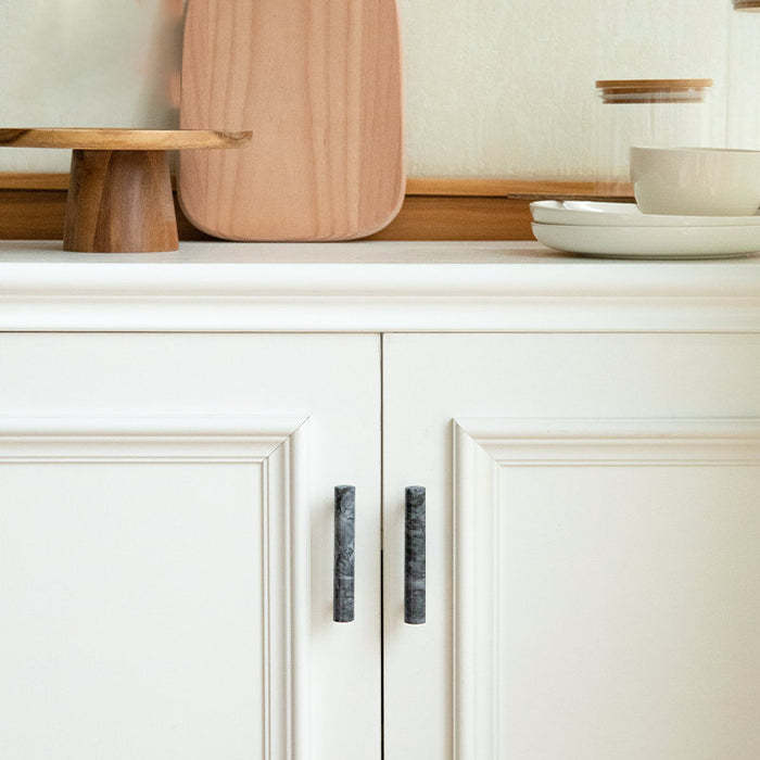 Modern Marble Brass Door Handle Wardrobe And Cabinet Pull -Homdiy