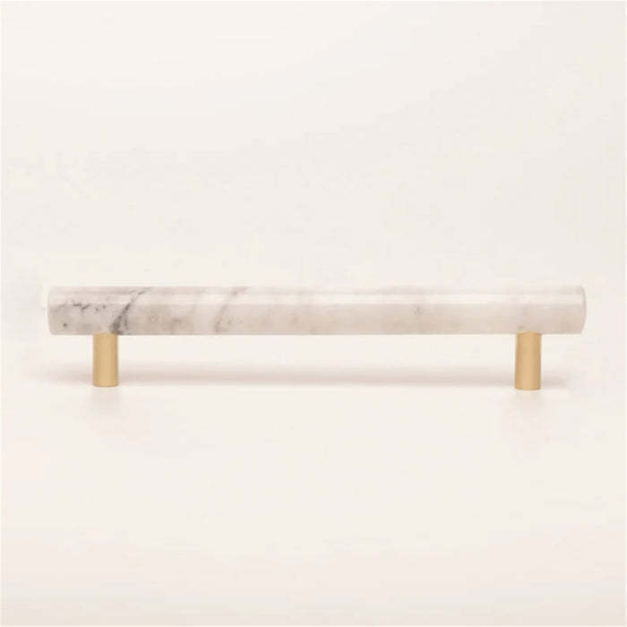 Modern Marble Brass Door Handle Wardrobe And Cabinet Pull -Homdiy