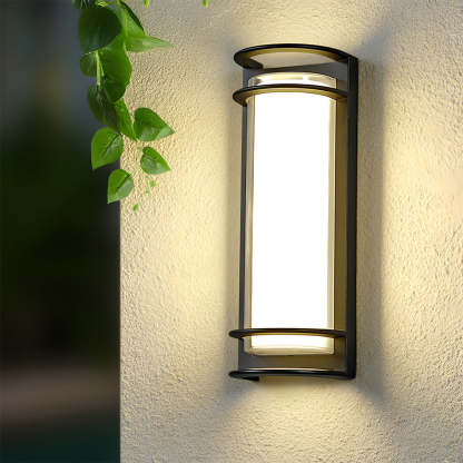 Waterproof Modern LED Outdoor Wall Light, IP68,Black | Lampsmodern UK