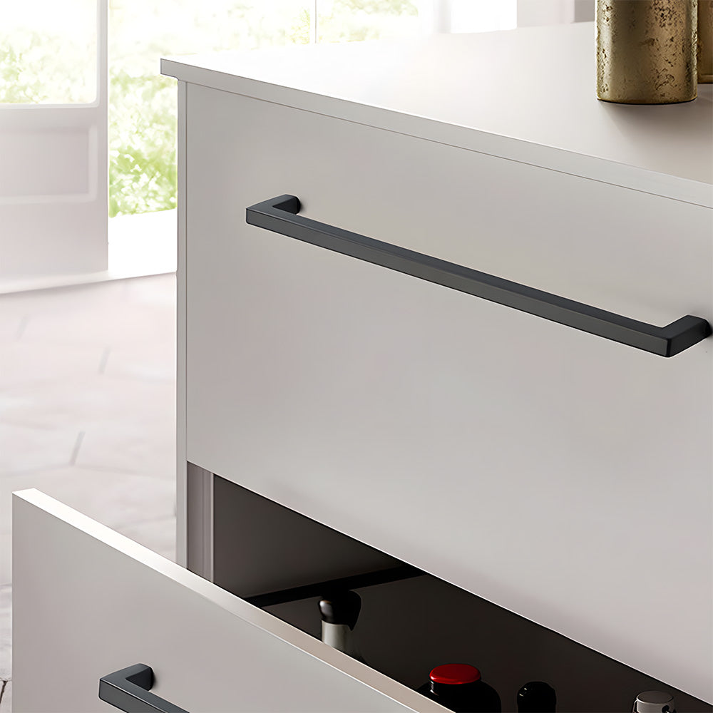 Modern Square Cabinet Zinc Alloy Drawer Handle
