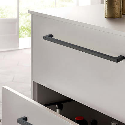 Modern Square Cabinet Zinc Alloy Drawer Handle