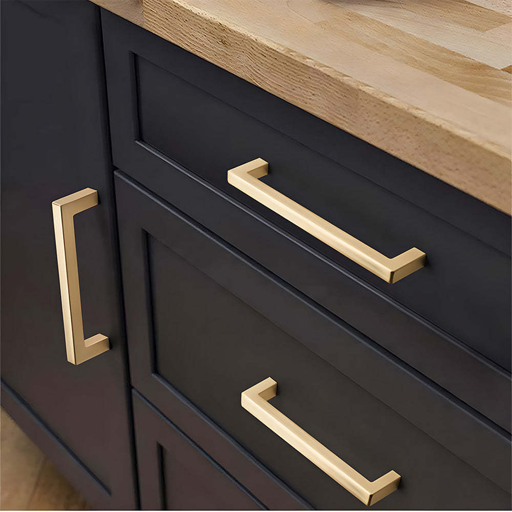 Modern Square Cabinet Zinc Alloy Drawer Handle
