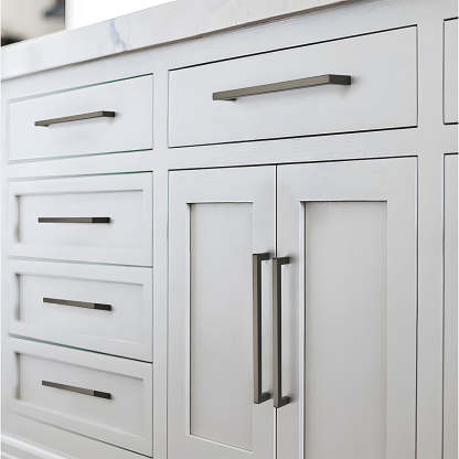 Modern Square Cabinet Zinc Alloy Drawer Handle