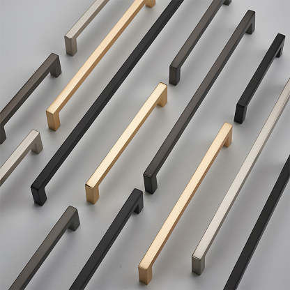 Modern Square Cabinet Zinc Alloy Drawer Handle
