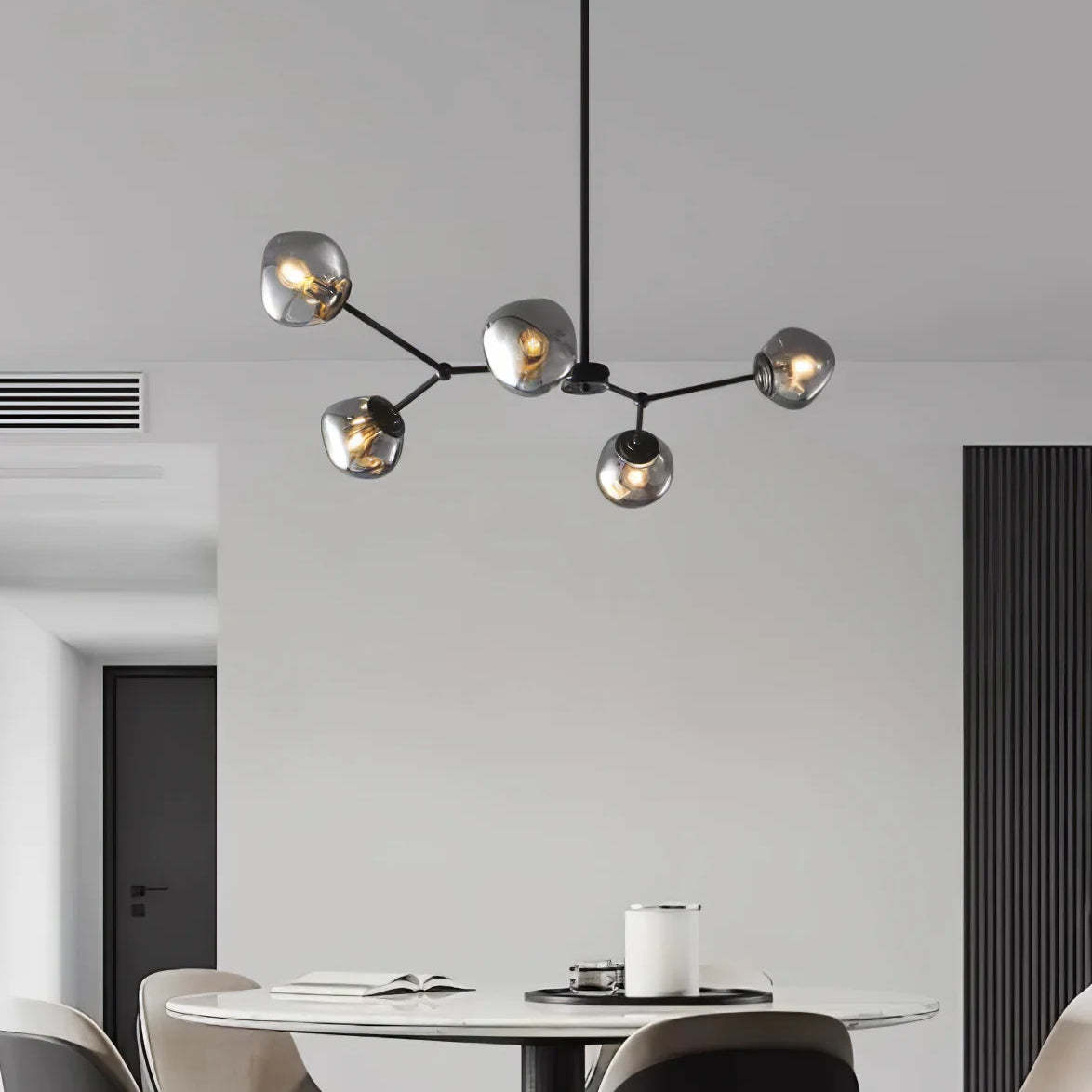 Molecular Lava Glass Chandelier for Living Room -Homdiy