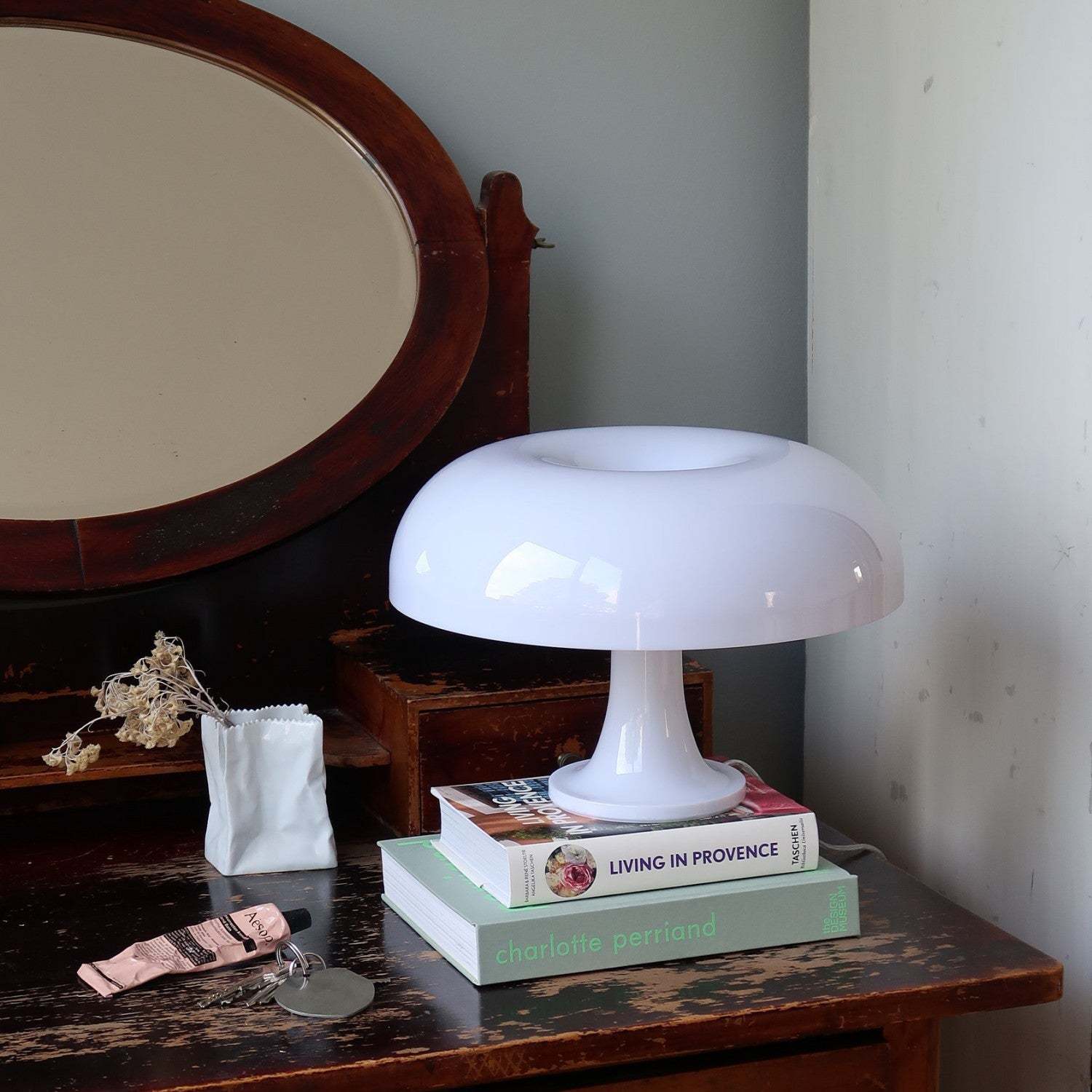 Designer Led Mushroom Table Lamp for Bedroom Bedside -Homdiy
