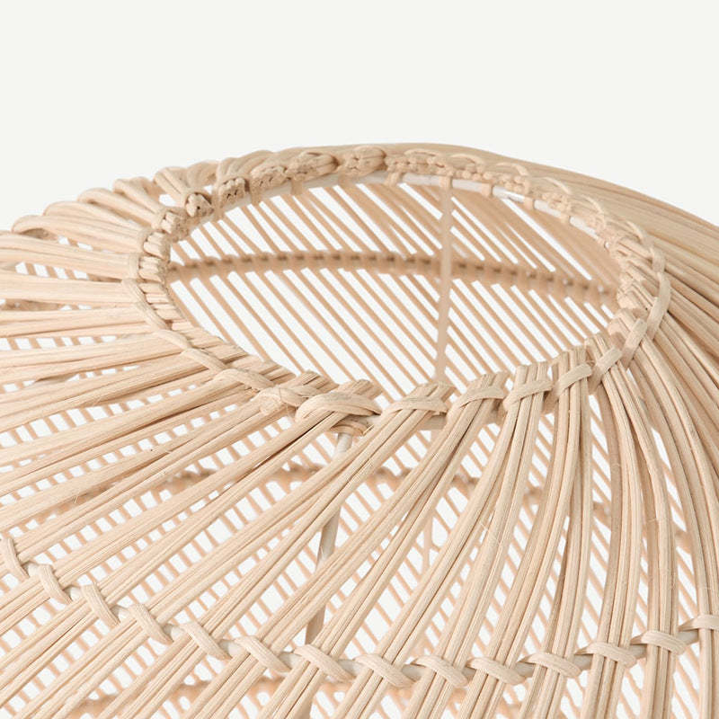 Natural Rattan Midi Floor Lamp for Living Room -Homdiy