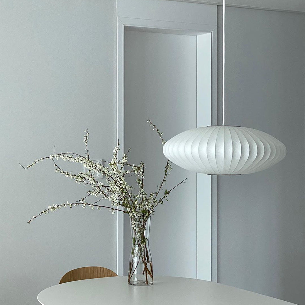 Minimalist White Bubble Hanging Pendant Light -Homdiy