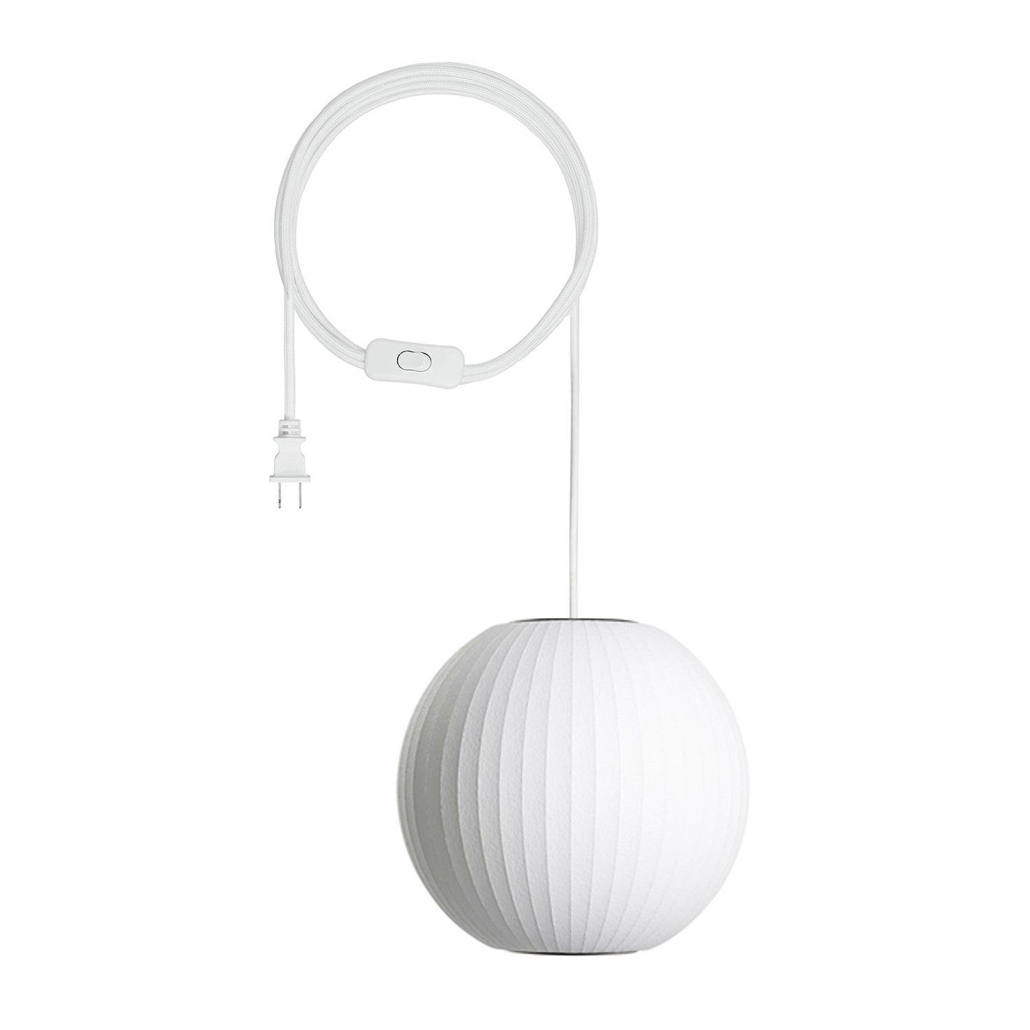 Minimalist White Bubble Hanging Pendant Light -Homdiy