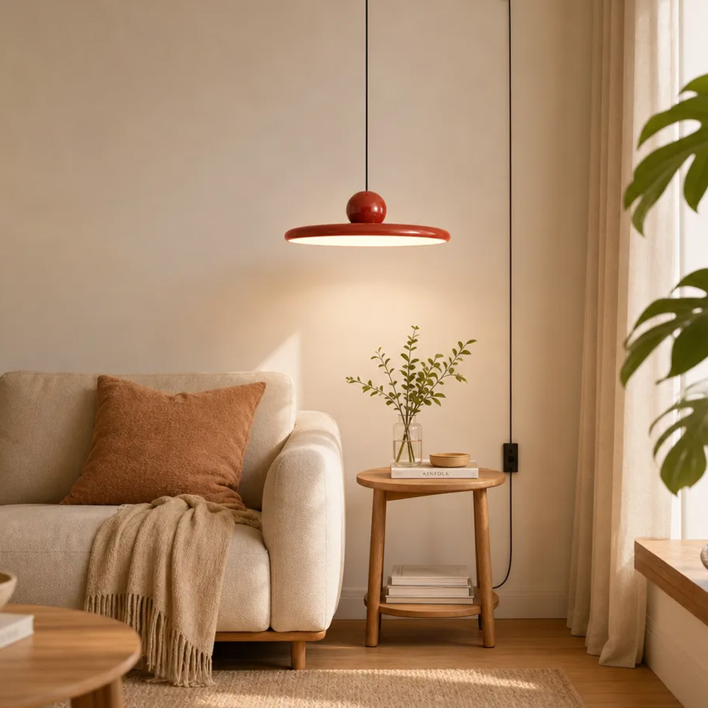 Nordic Dining Room Colorful Plug-in Pendant Light