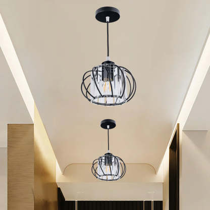 Nordic Simple Glass Globular Pendant Light