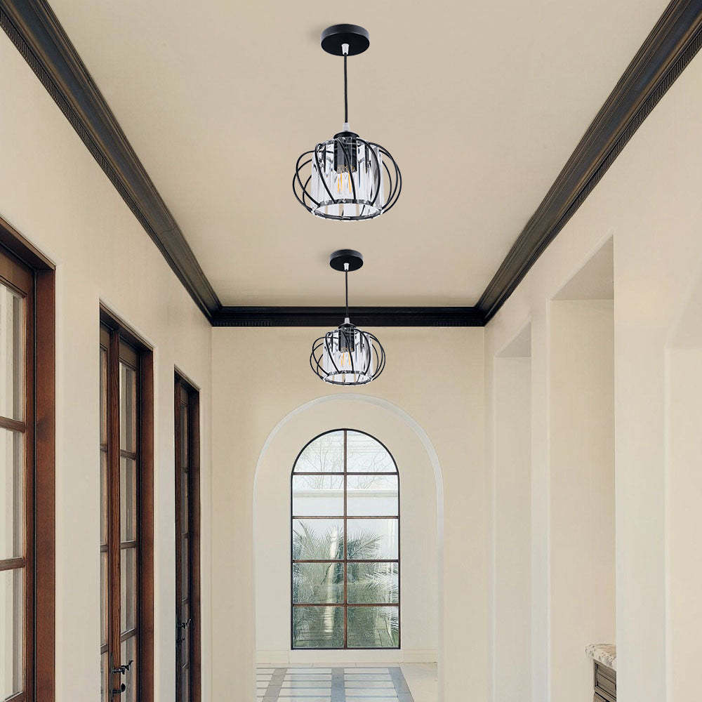Nordic Simple Glass Globular Pendant Light