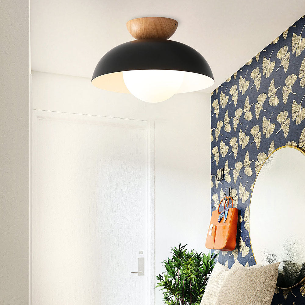 Homdiy Modern Ceiling Light Minimalist Black Ceiling Light