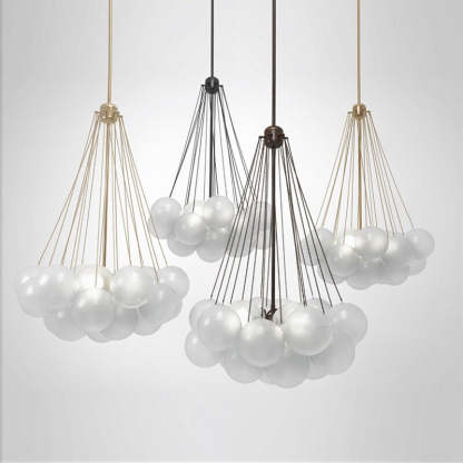 Vintage Glass Bubble Chandelier -Homdiy