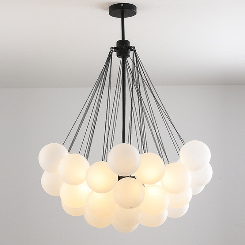 Vintage Glass Bubble Chandelier -Homdiy