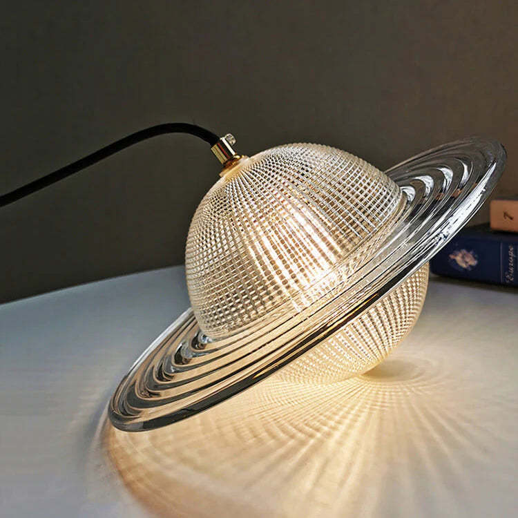 Vintage Glass Planet Pendant Light -Homdiy