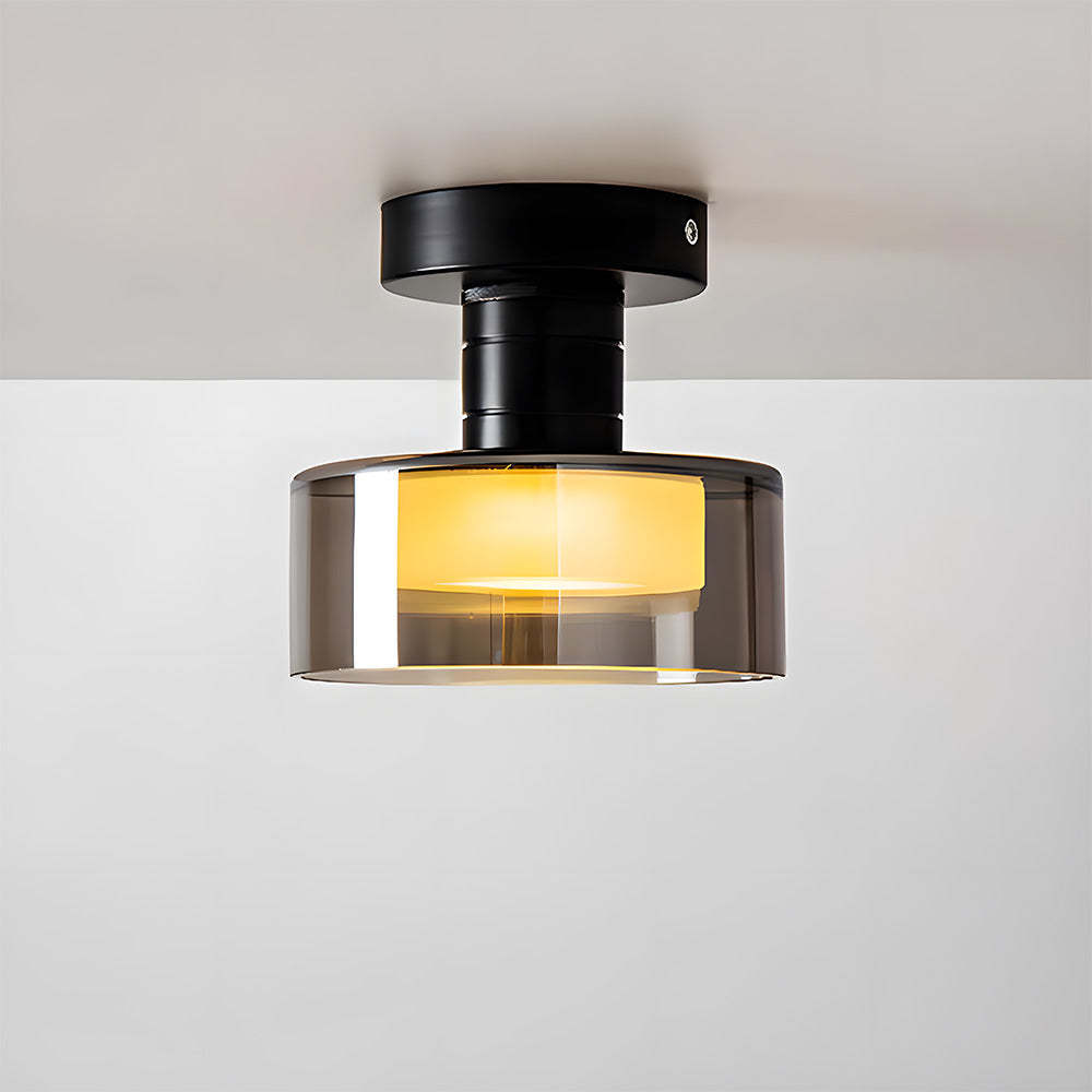 Nordic-Inspired Glass LED Ceiling Light for Hallway