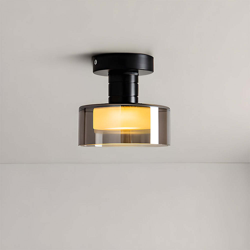 Nordic-Inspired Glass LED Ceiling Light for Hallway