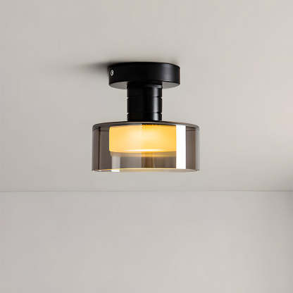 Nordic-Inspired Glass LED Ceiling Light for Hallway