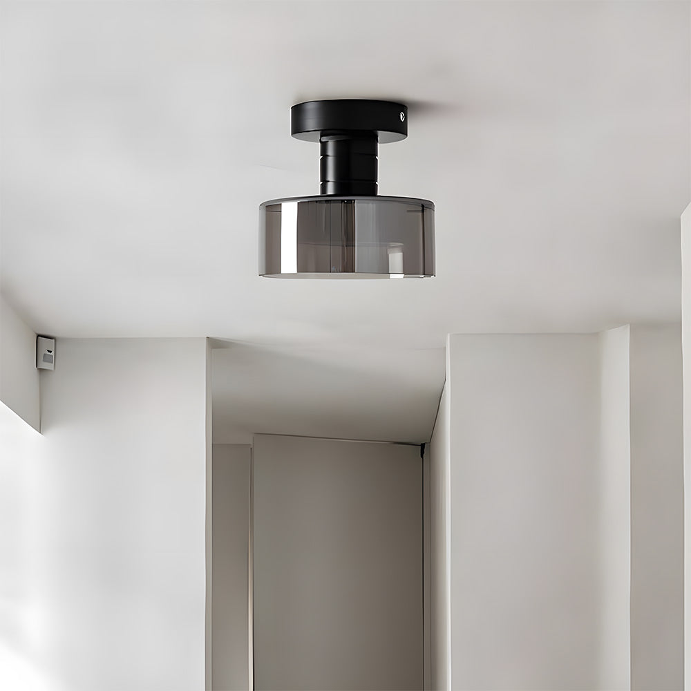 Nordic-Inspired Glass LED Ceiling Light for Hallway